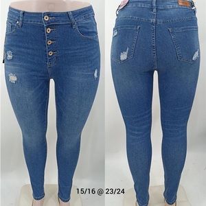 Plus Size Faja Body Shaper Jeans with High Waist